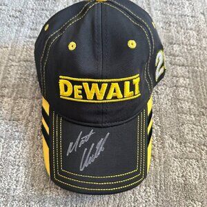 NWT- NASCAR DEWALT RACING Smirnoff Ice #20 MATT KENSETH Signed Autograph HAT/CAP